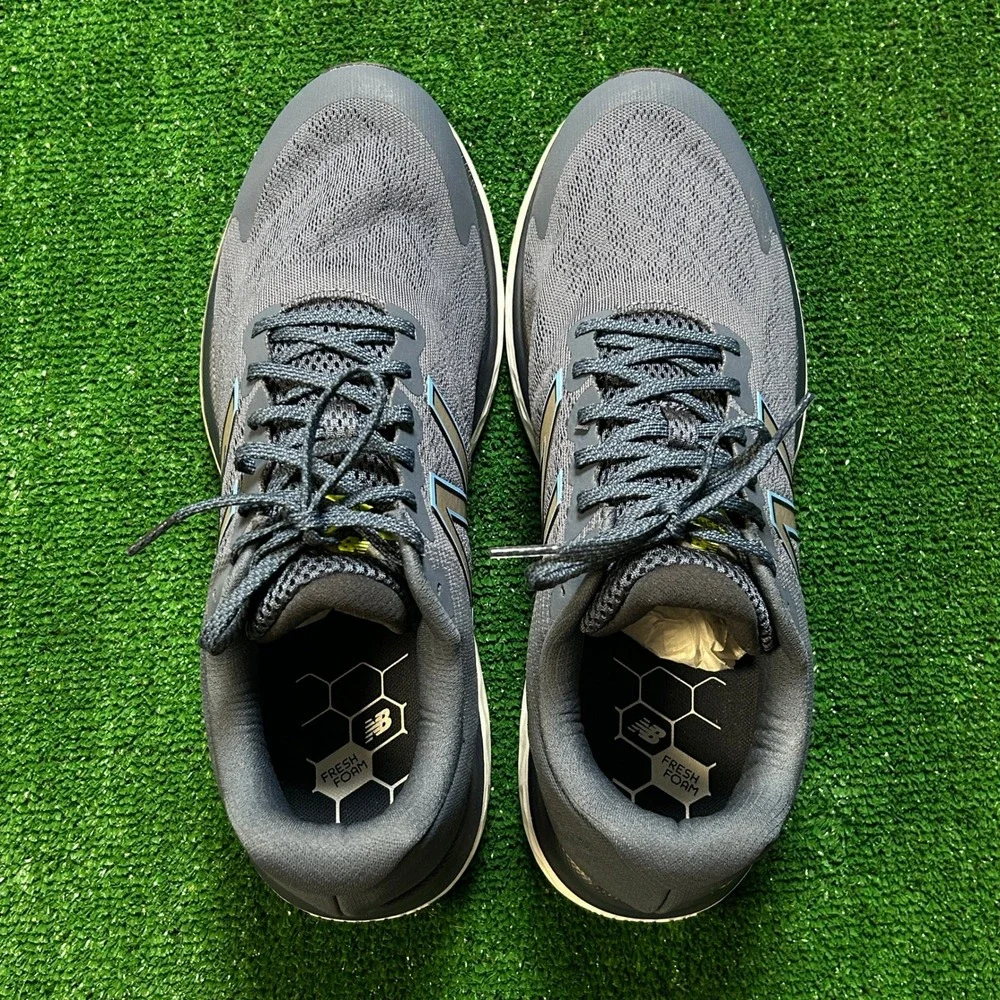 New Balance Fresh Foam 680 V7 Running Shoes Navy/Yellow Mens 12